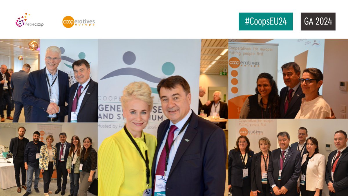 Cooperatives Europe's members just elected their new president for a one-year term! 🎉 Dr Petar Stefanov of CCU Bulgaria. Together with our Board, we are ready for the coming cooperative year. 💪 Congratulations to all candidates. #CoopsEU24