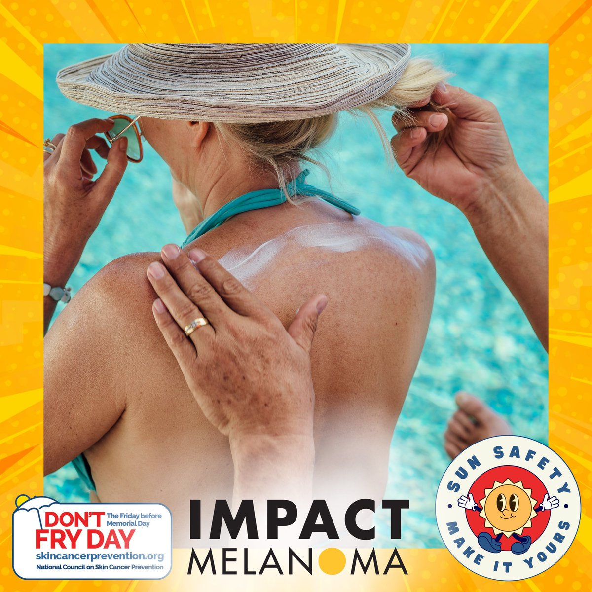This #DontFryDay, let's remember to make #sunsafety part of your everyday routine! 

#DontFryDay #MelanomaAwarenessMonth #Melanoma #SkinCancer