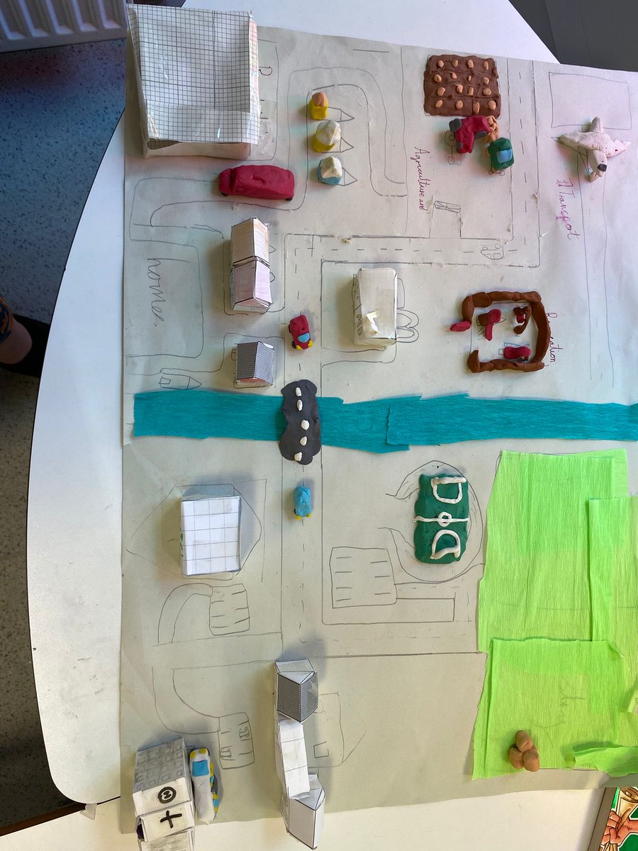 Eagles class have designed and made their own settlements after learning about different types of land use.