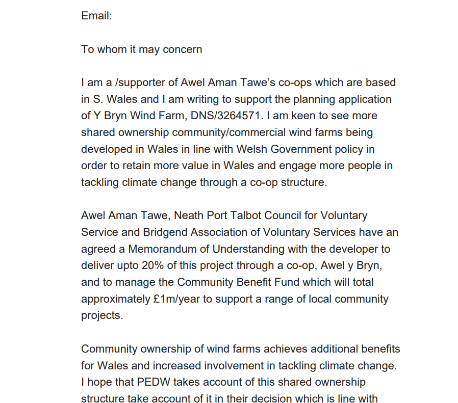 We see you @AwelAmanTawe asking all your members to copy and paste the same nonsense from Coriolis website!

Do any of your members actually live in Bryn or better still less than a mile away from the proposed 250-meter-high turbines!? 

Shame on you all of you!