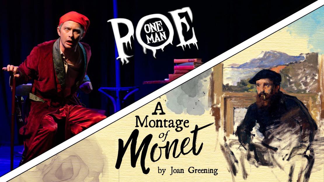 We’re presenting 36 shows in 23 days for this year’s #edfringe 🎭 

‘A Montage of Monet’ by Joan Greening
👉 tickets.edfringe.com/whats-on/monta…

‘One Man Poe’ by Edgar Allan Poe
👉 tickets.edfringe.com/whats-on#q=%22…

Both playing at @GreensideVenue 💚
#GreensideFamily #UnleashYourFringe #QuickFlyer