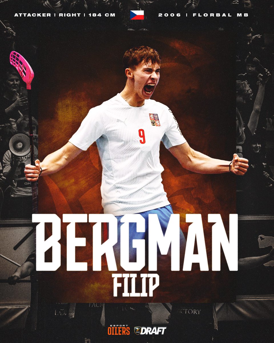 Oilersin tämän vuoden ensimmäisen kierroksen varaus on tsekkiläinen Filip Bergman!

#EsportOilers | #Fliiga | #Salibandy | #Espooliikkuu | #Oxdog