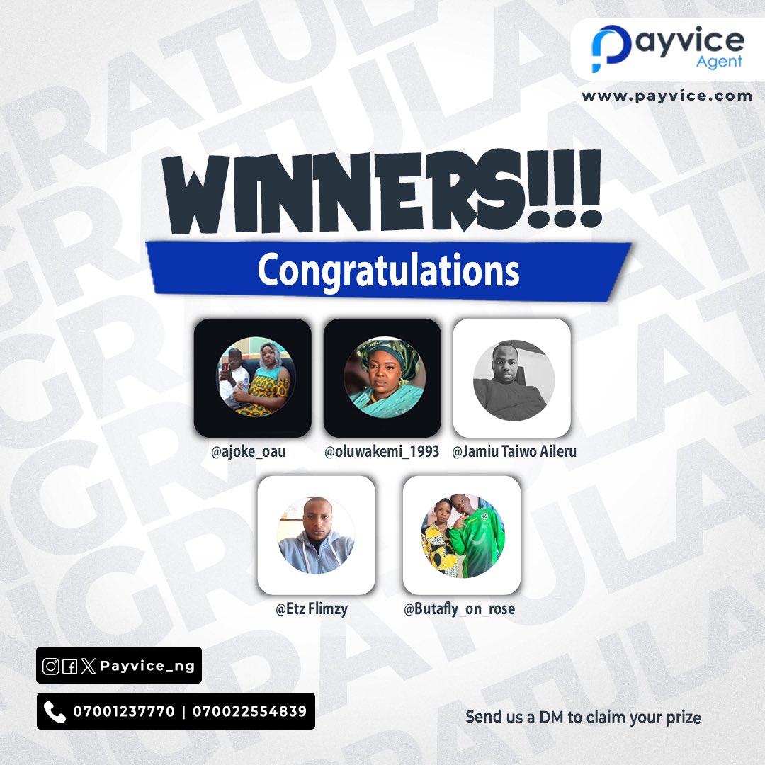 payvice_ng's tweet photo. Celebrating the brilliant minds who conquered our cross world puzzle challenge! ๐๐โจ
Donโt forget to download the Payvice app and send us a DM to claim your well-deserved prize!
#PayviceRewards
#PuzzleChampions
#TrueGenius https://t.co/CJGmlzszZO