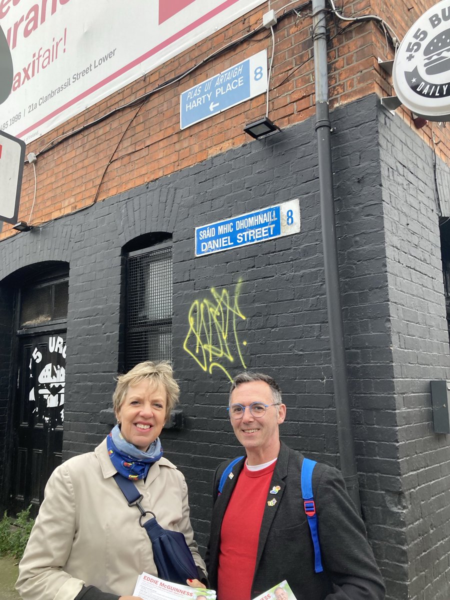 Great to be out canvassing over two evenings this week in #Irishtown & #Portobello with our brilliant #SouthEastInnerCity @labour #LE24 candidates ⁦@ringsendreynol⁩ & ⁦@VoteEddie2024⁩ ⁦@eddiemcguinness⁩