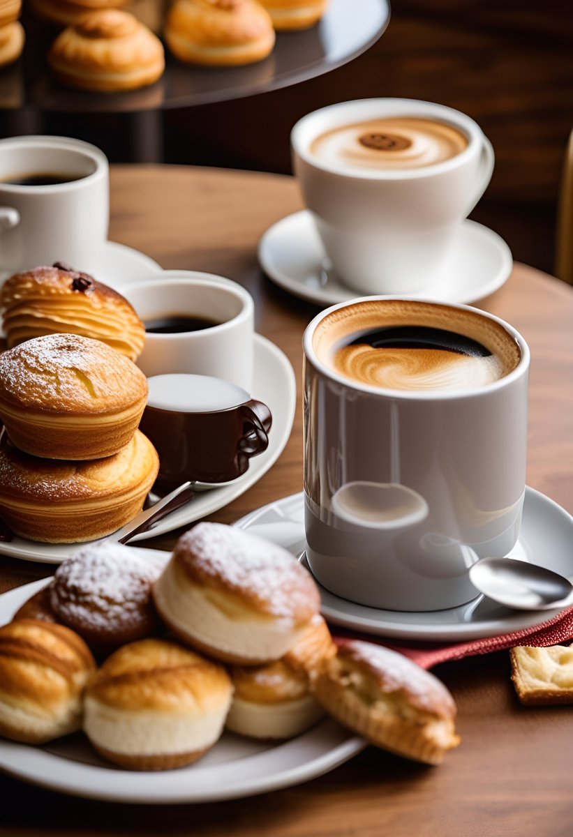 Who wants some coffee and pastries ?