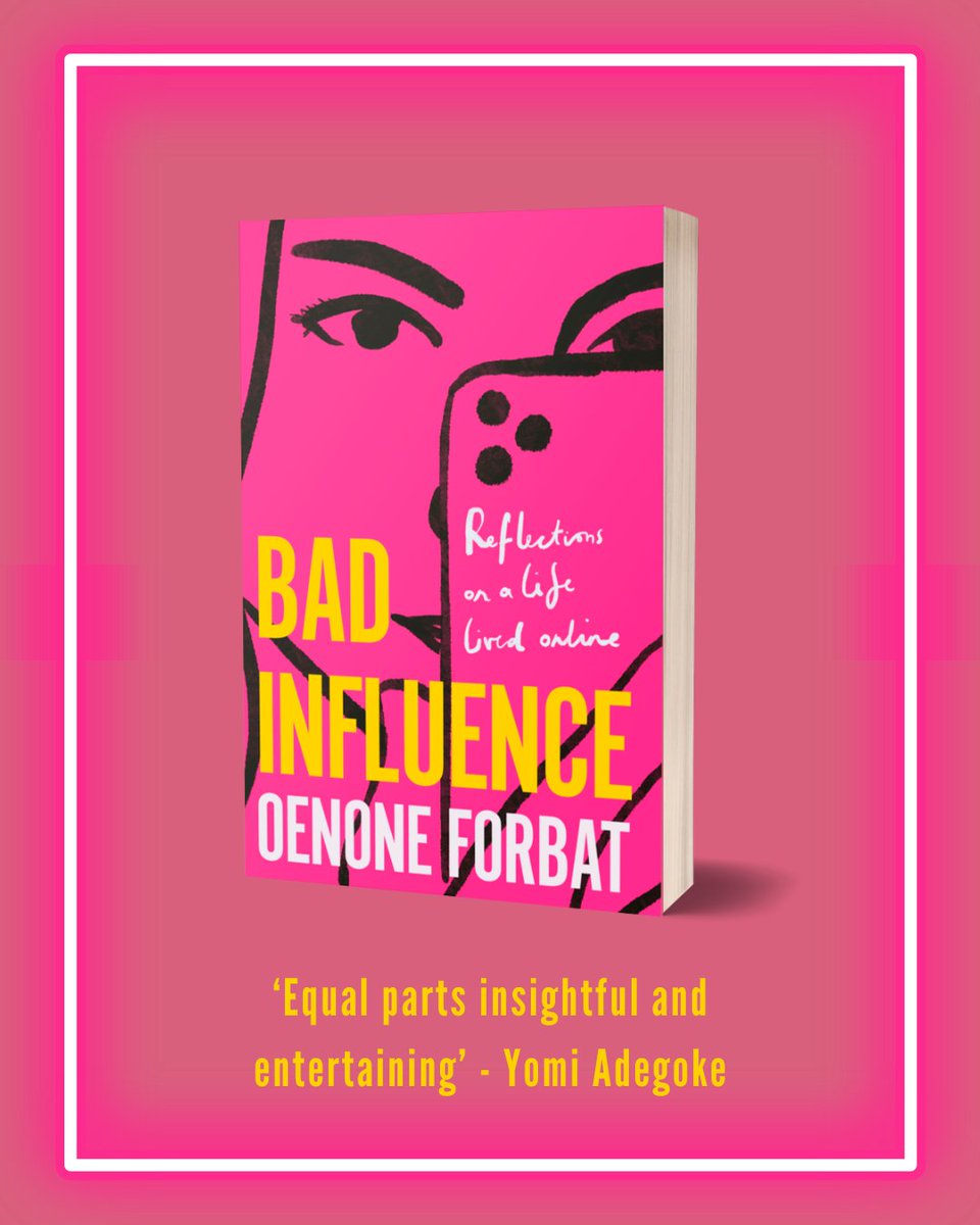 💗 ‘Boldly unfiltered and beautifully written’ - @laurenbravo 💗 'Warm, juicy, and eye-opening' - @annielord8 💗 ‘If ever a book captured the zeitgeist, this is it’ - @GraceCampbell BAD INFLUENCE by @oenoneforbat is coming in paperback on June 6th: brnw.ch/21wK6eg