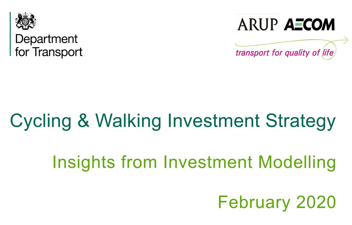 It's taken four years & a High Court challenge by @TransportActio2 to get this doc made public! Today @transportgovuk finally published modelling, showing it knew all along it wasn't investing enough in active travel. 🧵 1/