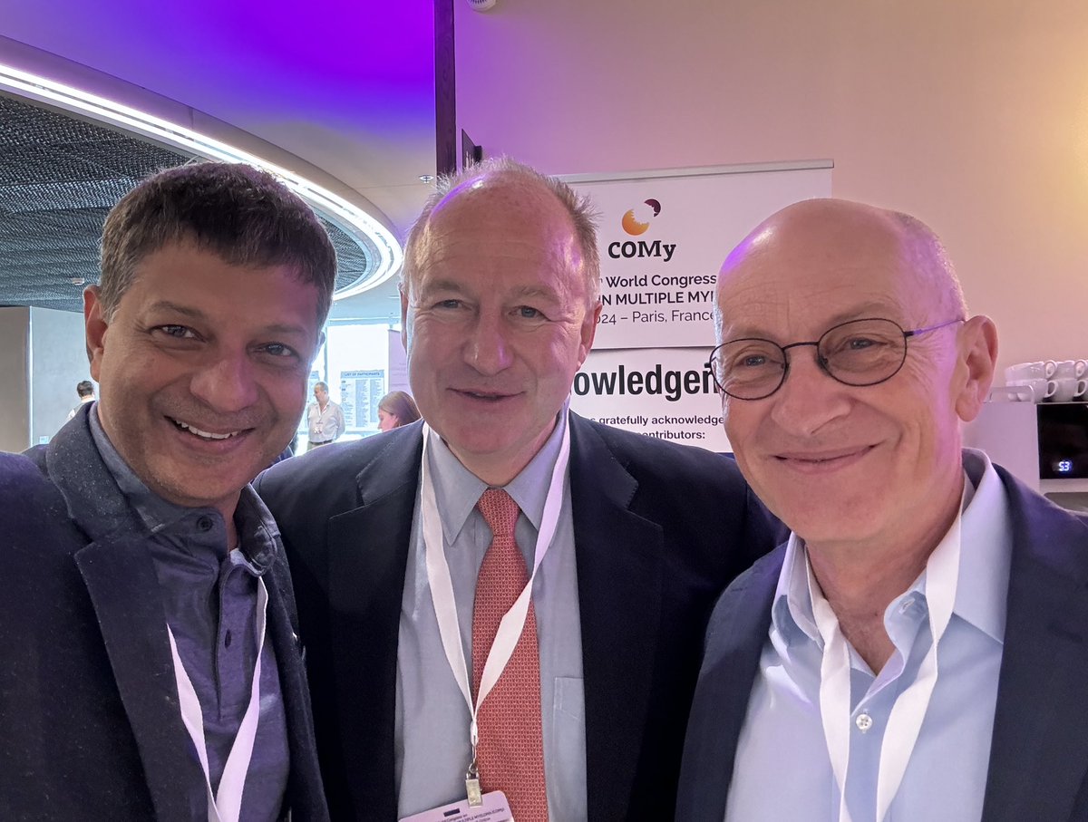 At COMy myeloma meeting with a couple of longtime friends and colleagues, Paul Richardson @DanaFarber and Antonio Palumbo @GSK @COMyCongress