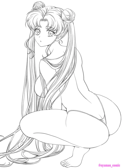 月野うさぎ描きました!#セーラームーン #sailormoon 