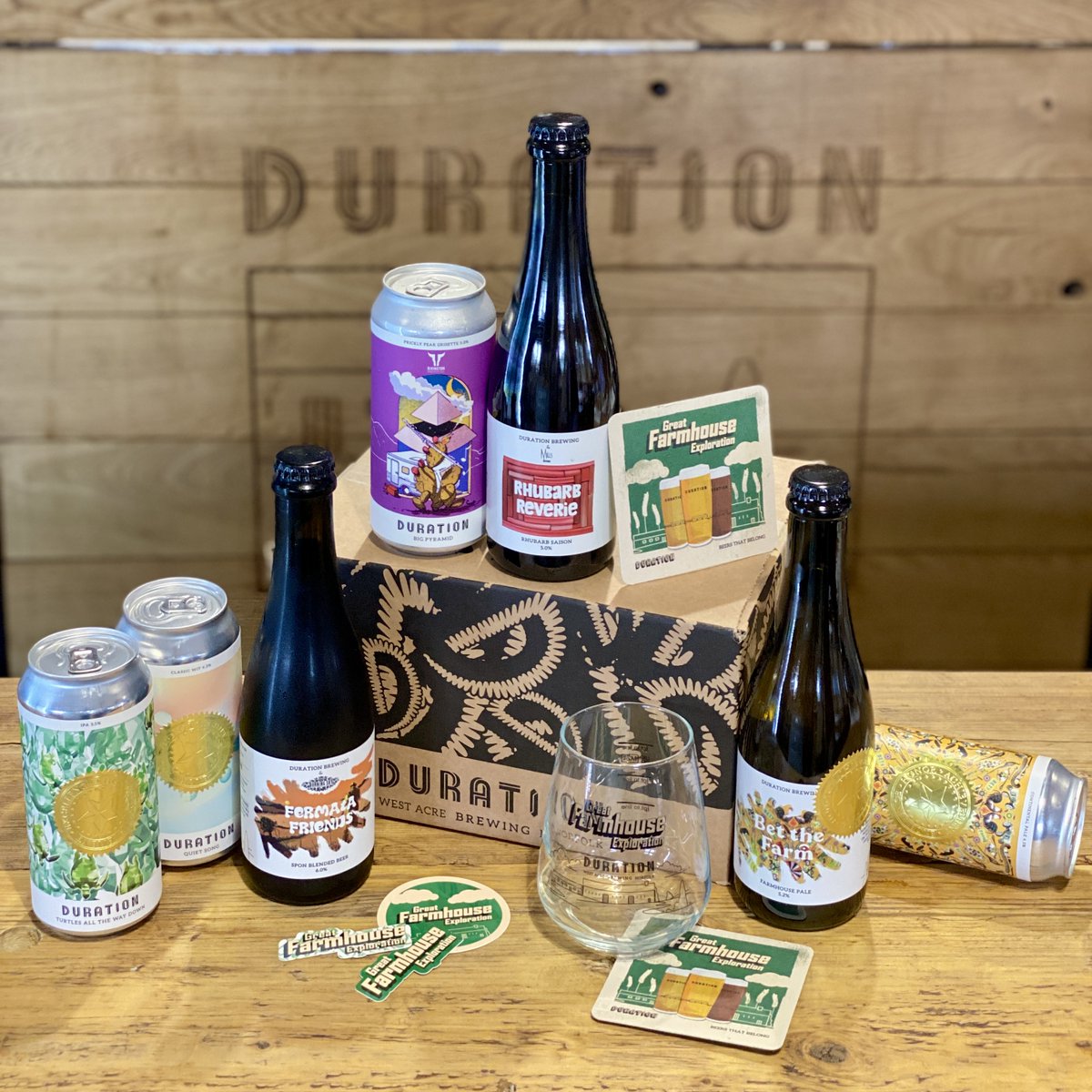 PARTY PACK // To celebrate our Great Farmhouse Exploration event, we have put together a beer bundle to enjoy at home. Enjoy a mix of award winners + specials including headliners, Big Pyramid and Rhubarb Reverie. Order by noon for next-day delivery 👉 bit.ly/3Ve42b6