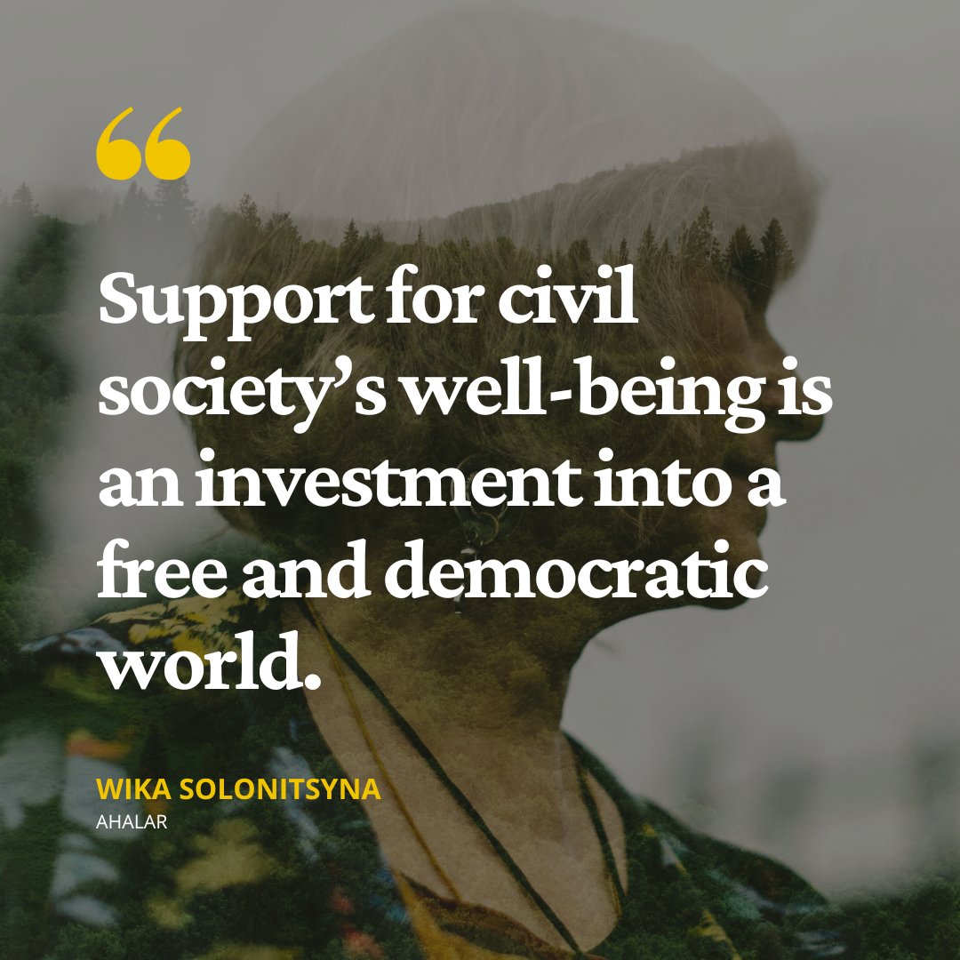 “CSOs carry a leading role in advocating for the #humanrights and needs of the population affected by [Russia’s] war [against #Ukraine], and their #wellbeing is directly related to the #resilience of the country and its future #sustainabledevelopment.” 🔗bit.ly/4df4Rr1