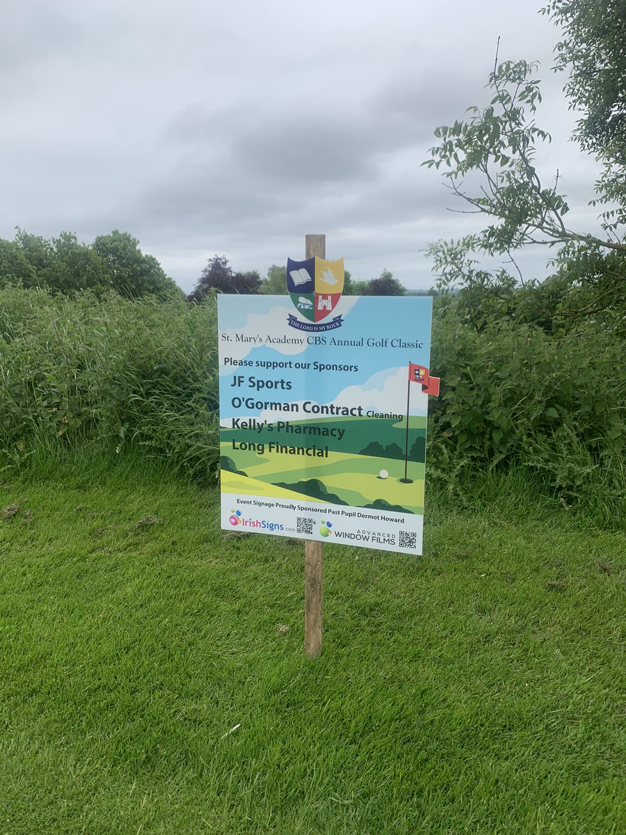 cbscarlow's tweet image. Tee box sponsors, thank you for your support #cbsfamily #fundraiser