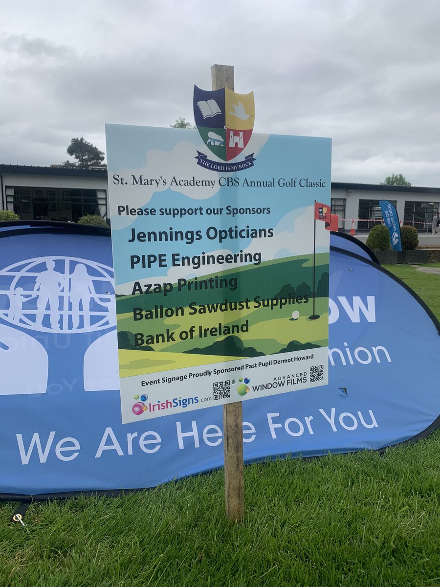 cbscarlow's tweet image. Tee box sponsors, thank you for your support #cbsfamily #fundraiser