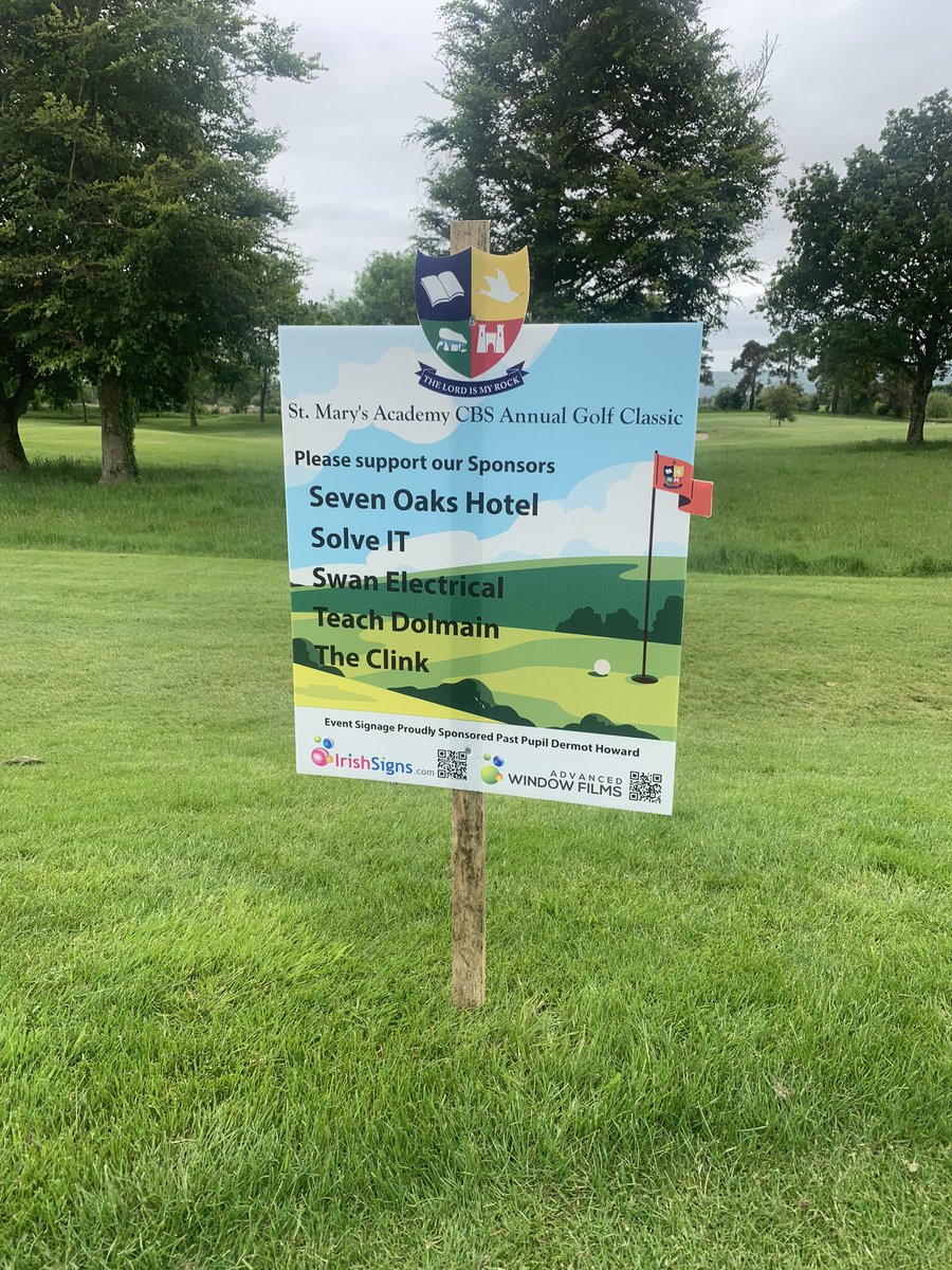 cbscarlow's tweet image. Tee box sponsors, thank you for your support #cbsfamily #fundraiser