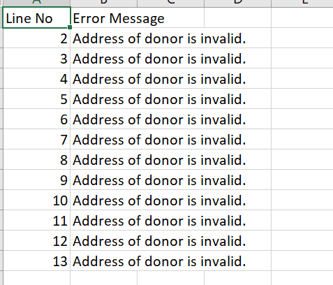 Dear @IncomeTaxIndia Encountering error 'Address of donor is invalid'  on Form 10BD while uploading Excel Sheet.

Does anyone the solution ? 

Please comment below.

#TaxTips #Form10BD #TaxFiling #ResolveErrors