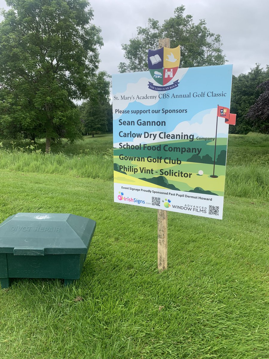 cbscarlow's tweet image. More of our tee box sponsors! A huge thank you! #cbsfamily #fundraiser #golf