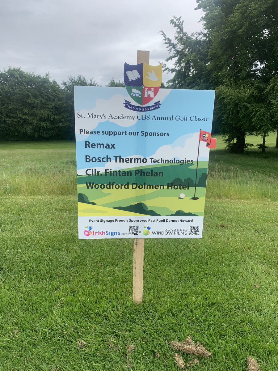 cbscarlow's tweet image. More of our tee box sponsors! A huge thank you! #cbsfamily #fundraiser #golf