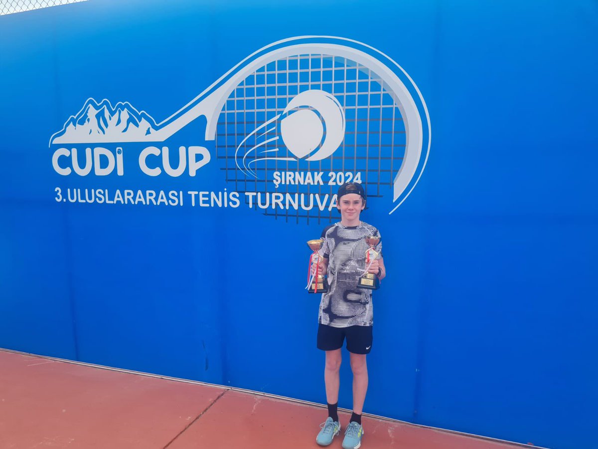 Congrats Brody on  final of both singles and doubles at the Tennis Europe in Turkey #prodigy