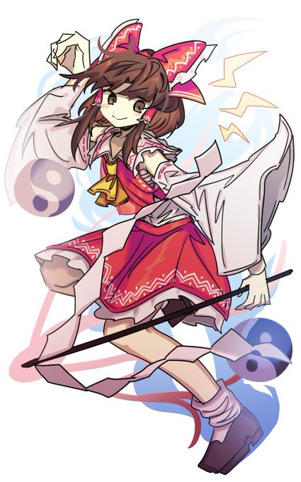 「nontraditional miko red skirt」 illustration images(Latest)