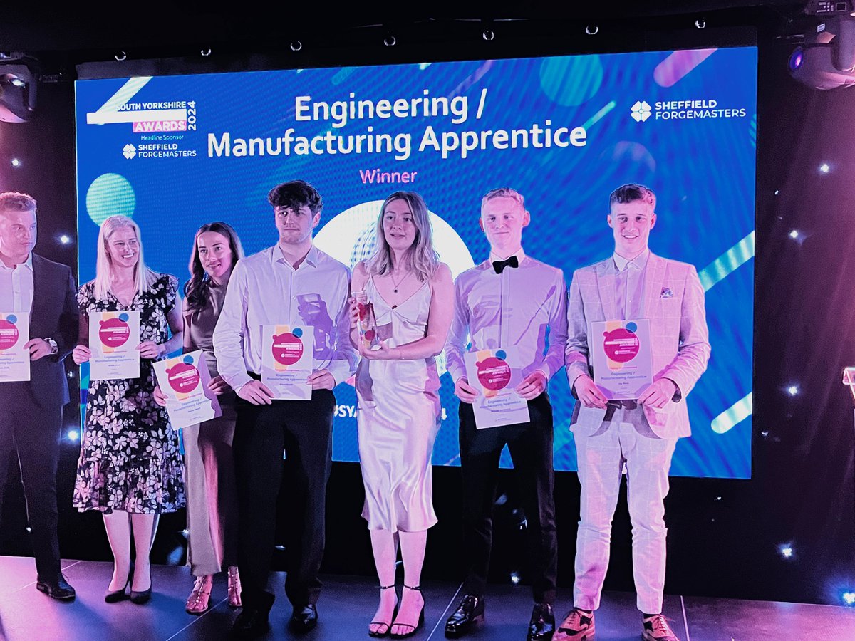 agemaspark's tweet photo. Congratulations to Jay Ross on his Highly Commended in the Engineering / Manufacturing Apprentice category at the South Yorkshire Apprenticeship Awards last night.

Well done to all the winners &amp; those shortlisted last night a brilliant event. @AMRCtraining 

#apprenticeships https://t.co/yu2WUNsoP0
