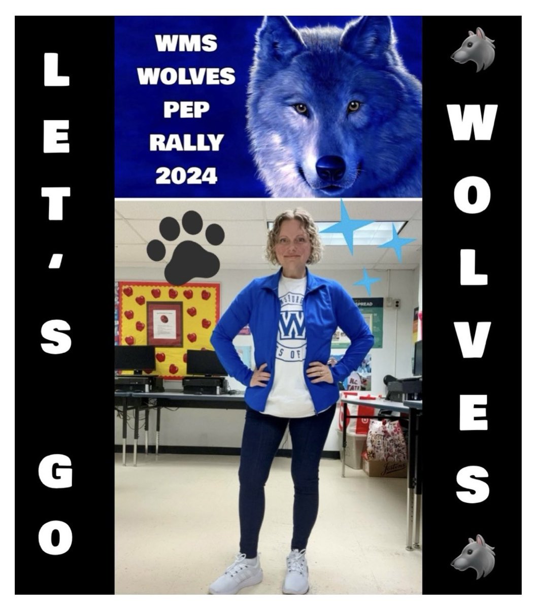 BusEdFun4U's tweet image. Today is the day! The 2024 WMS Pep Rally is here! I’m ready to cheer with true Williamsburg Wolves Spirit!!! Let’s Go Wolves!!! 🐺🐾💙 #WnEverything @BoykinBryan @WMS_WolfPack @NicoleJohnVA @WilliamsburgCSD @Ashley83859234