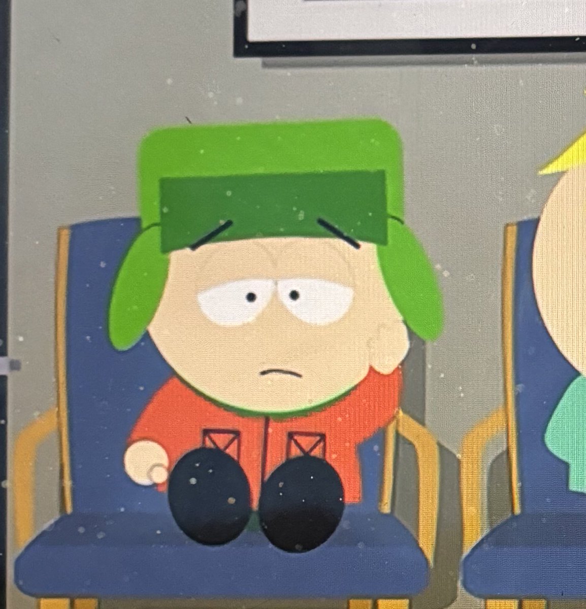 agitatedapple's tweet photo. love how kyle is doing EVERYTHING like cartman isn't even capable of filling out a form himself 😩😭 THATS NOT A CHILD THATS A MOTHER #spspoilers #southpark https://t.co/rRVqEzq3lm