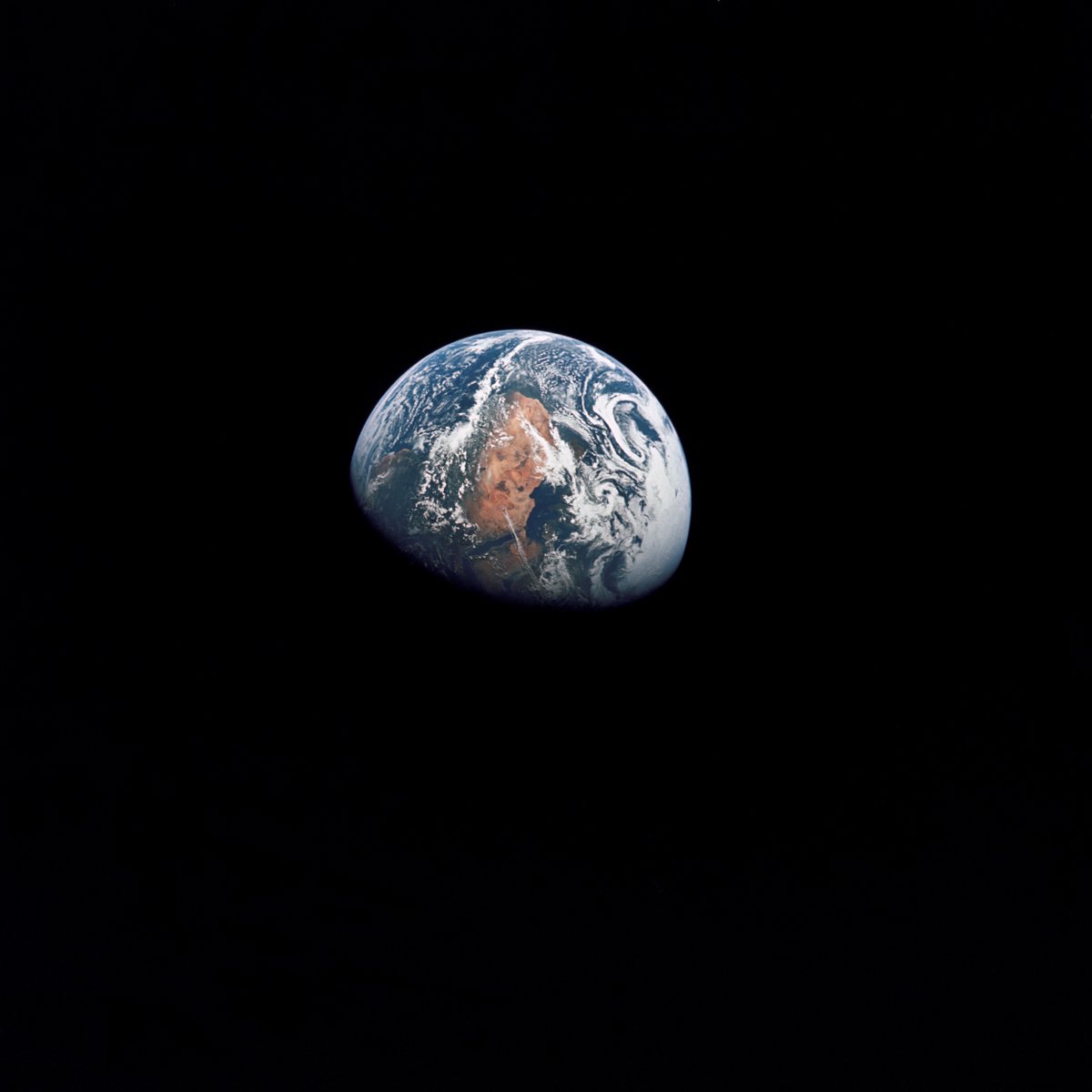 From 100,000 miles away 📸 This Apollo 10 image of Earth was taken 55 years ago in 1969.
