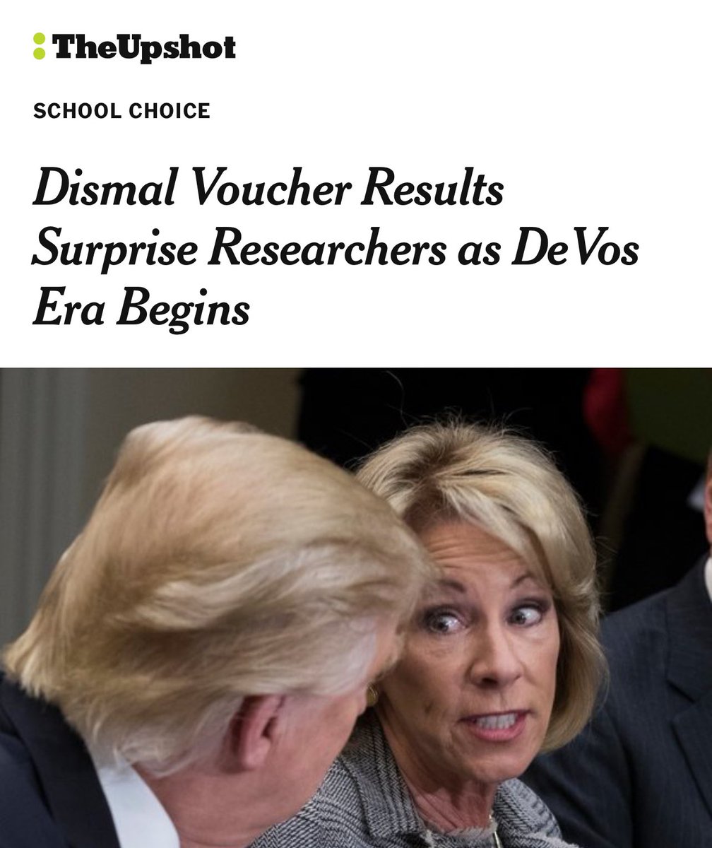 The reason new voucher bills have no accountability is: The voucher lobby knows as well as I do that the results are piss-poor and don’t want a repeat of headlines like these @nytimes 👇