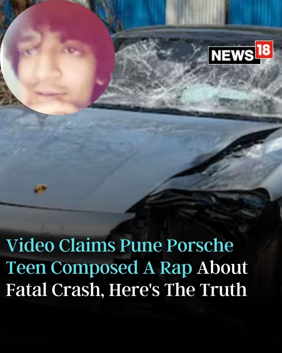 In the recent video that has gone #viral on social media, the same teen was spotted bragging about driving under the influence of #alcohol and killing people, in his #rap song #PuneAccident #PorscheCrash #PorscheAccident #punecaraccidentcase news18.com/india/pune-por…