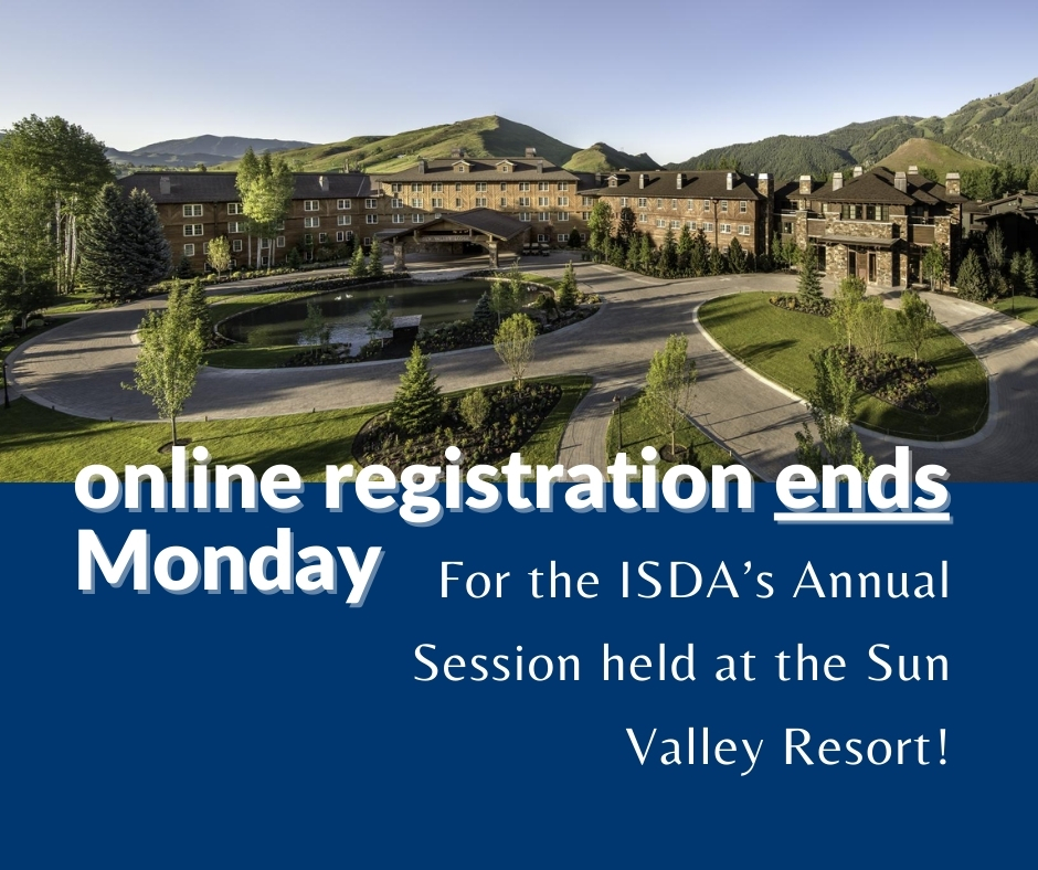 IdahoDentalOrg's tweet image. Online registration for our annual session ends May 27th! Secure your spot now to be part of the premier continuing education and networking event. Onsite registration will also be available in Sun Valley. Learn more: bit.ly/3VRjcDz

#AS24 #AnnualSession #SunValley