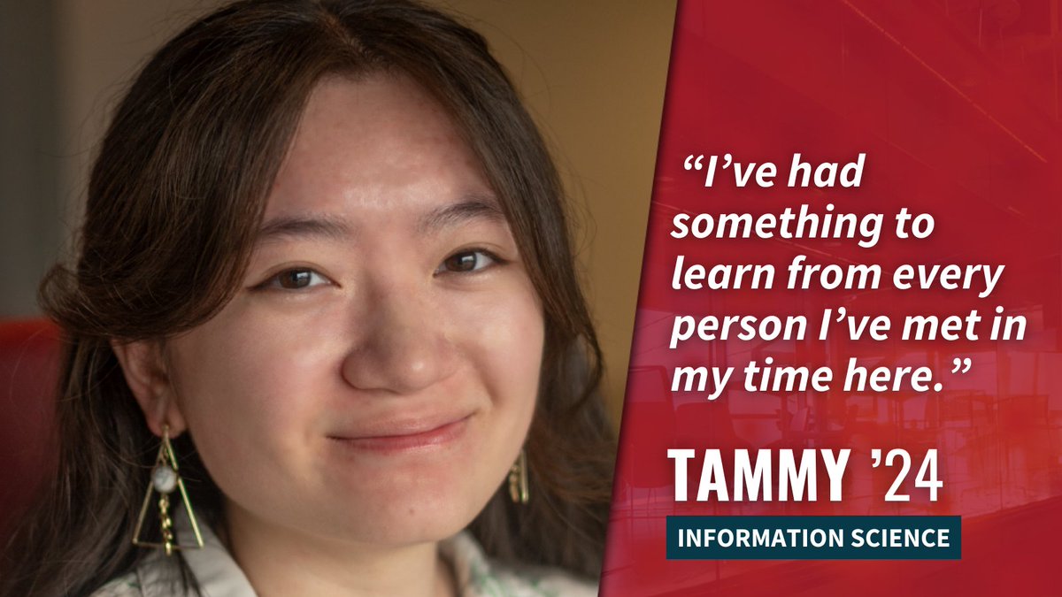 CornellInfoSci's tweet image. Tammy Zhang ’24, an info sci major, used the skills she learned at Bowers CIS to contribute to two scientific institutions she's passionate about. 🔬💻
This fall, she will pursue her MPS at Cornell. Read more: bit.ly/3QWTwSL #Cornell2024