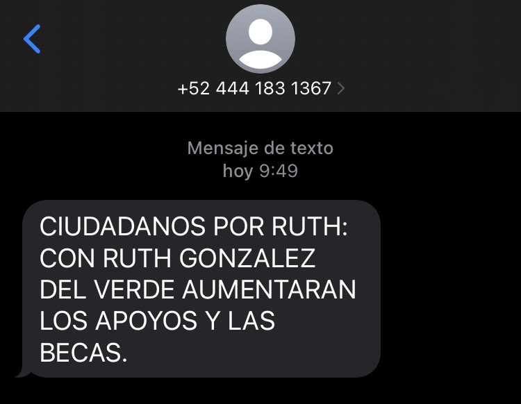 marthaerm_'s tweet photo. Quien le dio permiso a esta señora @RuthGonzalezMx de mandarme mensajes? @INEMexico @partidoverdemex https://t.co/AVnWibnae4