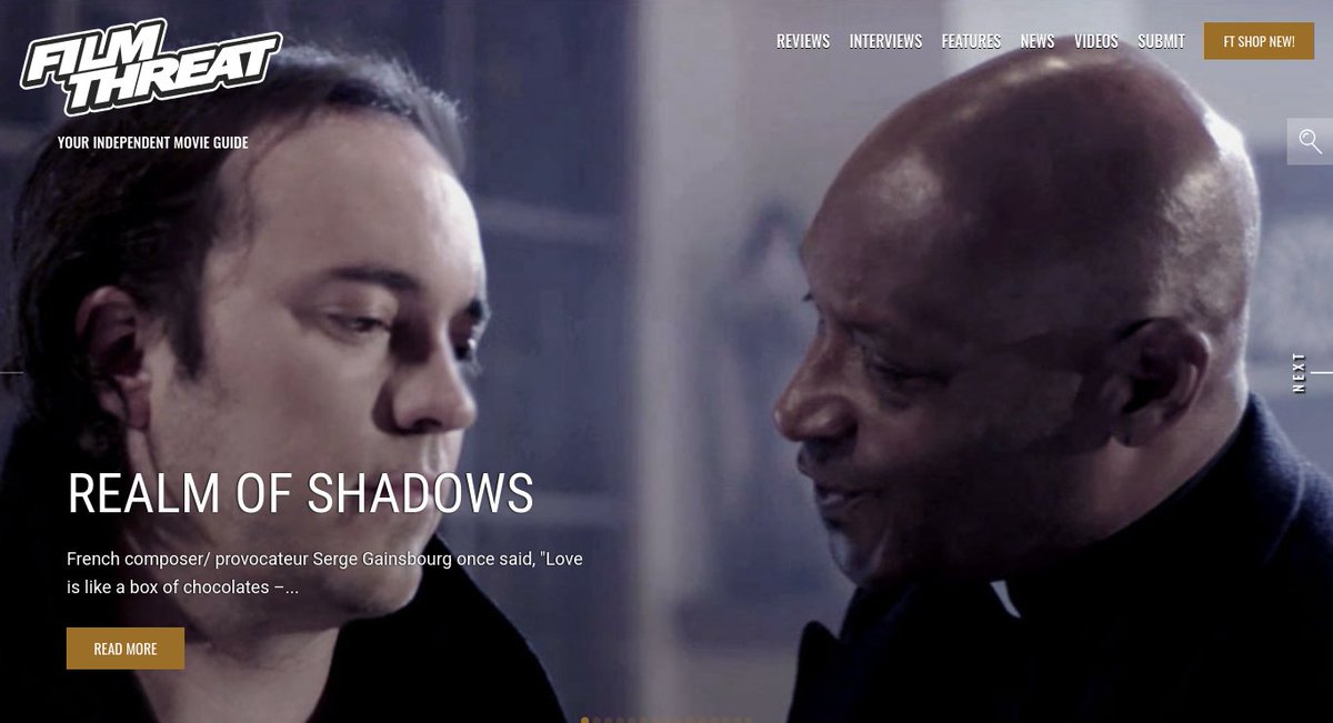 FilmThreat's tweet photo. "…relationship-seeking hero of sorts who goes through years of life, loves, and suffers pangs of regret and death…" Terry Sherwood travels through the Realm Of Shadows.
https://t.co/6wbW8GbIIk #SupportIndieFilm #RealmOfShadows #Thriller https://t.co/jgXGuyvnQz