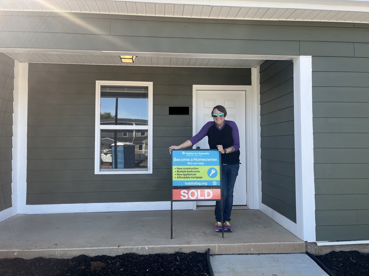 Congrats to our newest homeowner! Seeing partner families become homeowners...that's the good stuff!