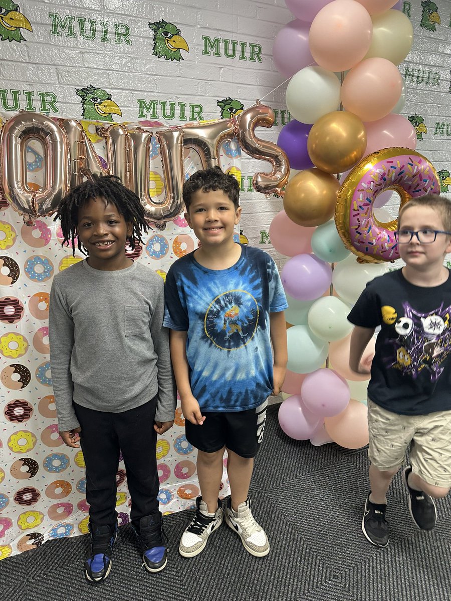 We are super #ExcitedFriday’s Donut Event and our Portfolio Open House!  #wearemuir 💕📚🍩🍩
