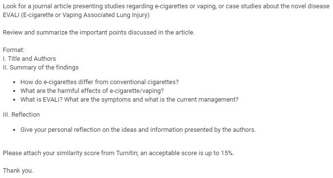 lf acad commissioner #commstwt

OPEN AGAIN 2 OUTPUTS!

1) article review on VAPING 
2) article review / any illness case sa digestive system 

Got scammed by @/commsnaomy