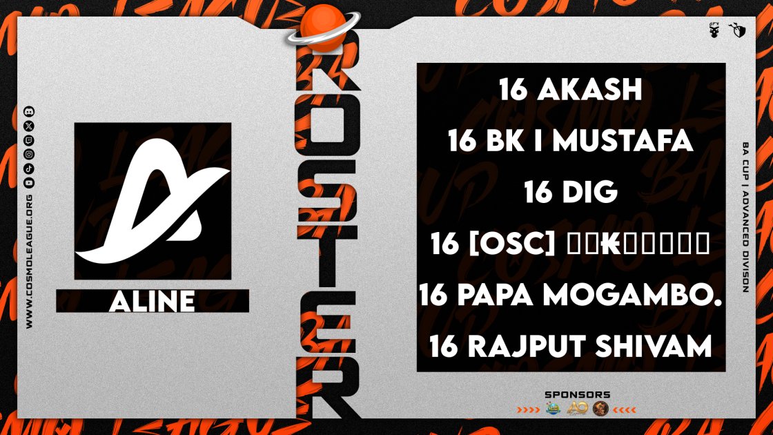 Thank you, <a href="/Cosmo_League/">Cosmo League</a>, for accepting us into the Advanced Division.