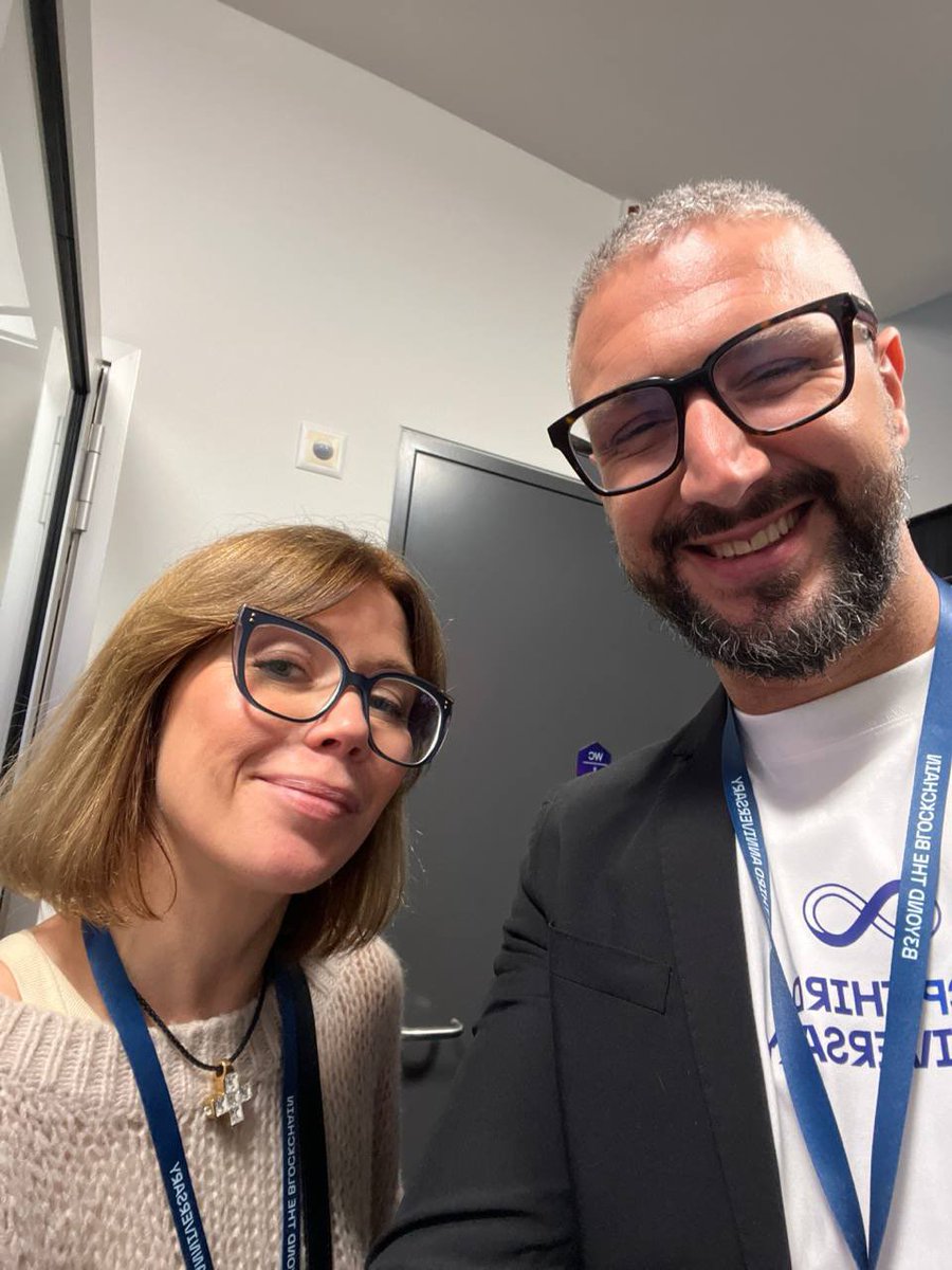 Was super excited to meet the awesome community of ICP on its 3rd anniversary! Wishing ICP to be as crowded as its premises yesterday! 🚀 Special shoutout to <a href="/calabrettabruno/">Bruno Calabretta</a> for the only picture I have from this epic event 🫶
#ICP #dfinity #b3yondtheblockchain