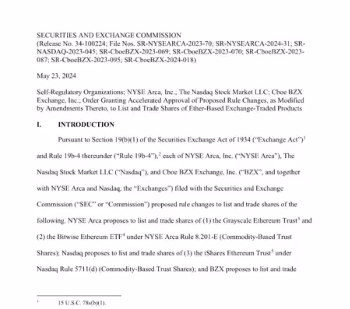 MAFigueroa's tweet photo. 🔵 The SEC finally approved Etherium ETFs a major milestone for the entire crypto ecosystem. #ETH #ethereum #bullish https://t.co/Exo1rNuDzH