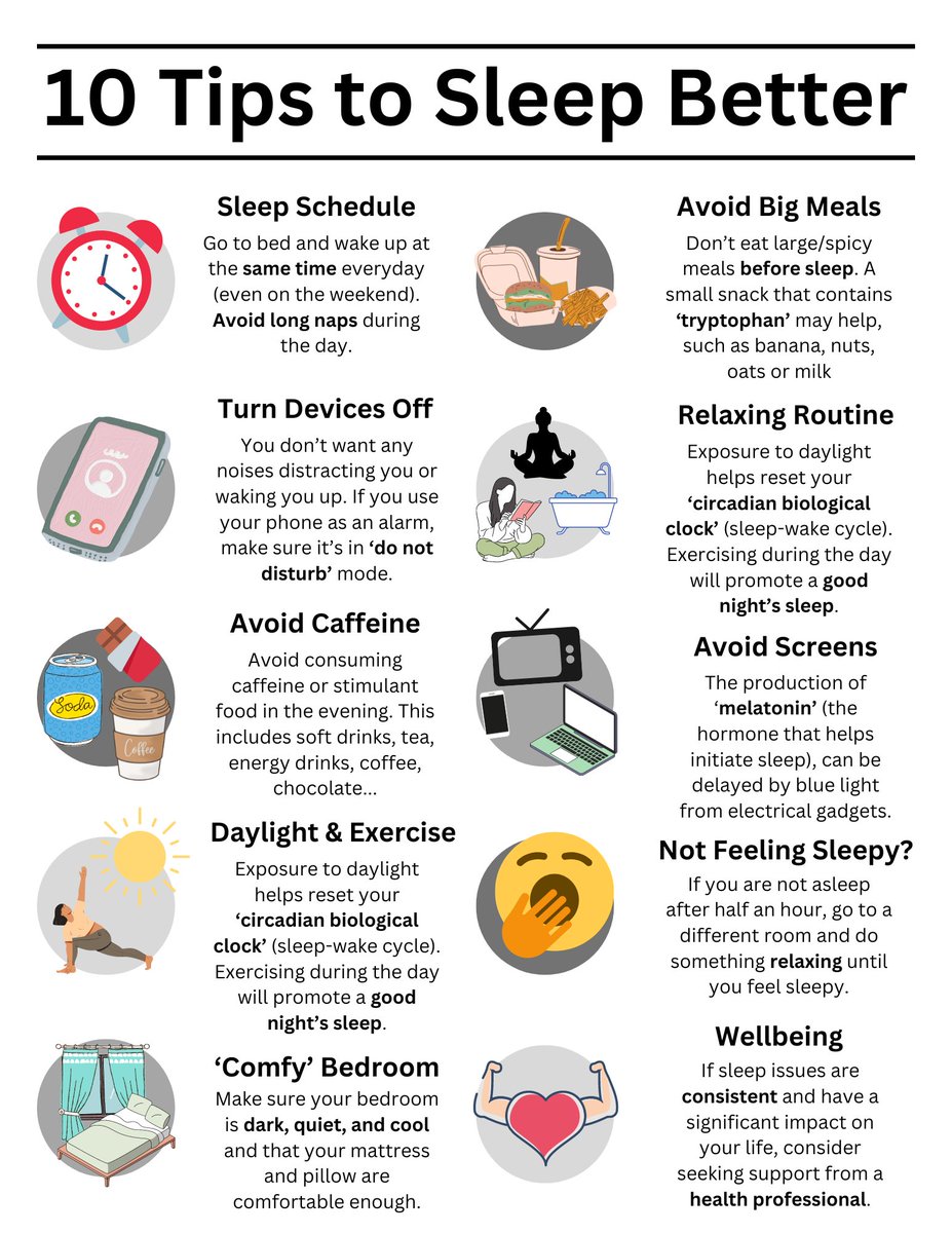 10 Tips to Sleep Better from @HarvardHealth: ow.ly/COY250RPjIm #SleepAwarenessMonth #SleepAwareness #Sleep #Health #Wellness #WellBeing #VCU #MCV