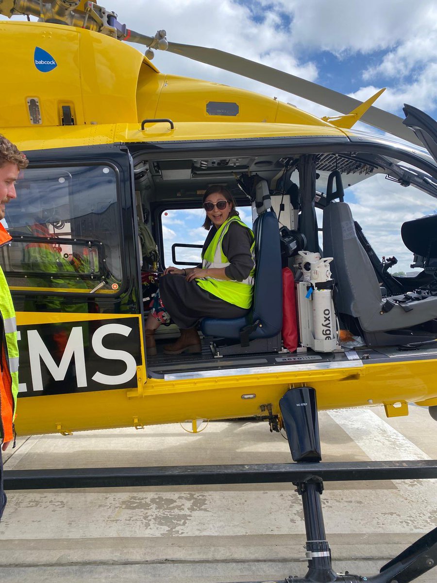 Trainer Jess was invited to visit <a href="/EastAngliAirAmb/">East Anglian Air Ambulance</a> in the run up to her Wing Walk for their charity on the 14th June! The crew were able to show Jess and Kate around the helicopter and the events team were able to explain how the funds raised could be used justgiving.com/page/jess-butw…