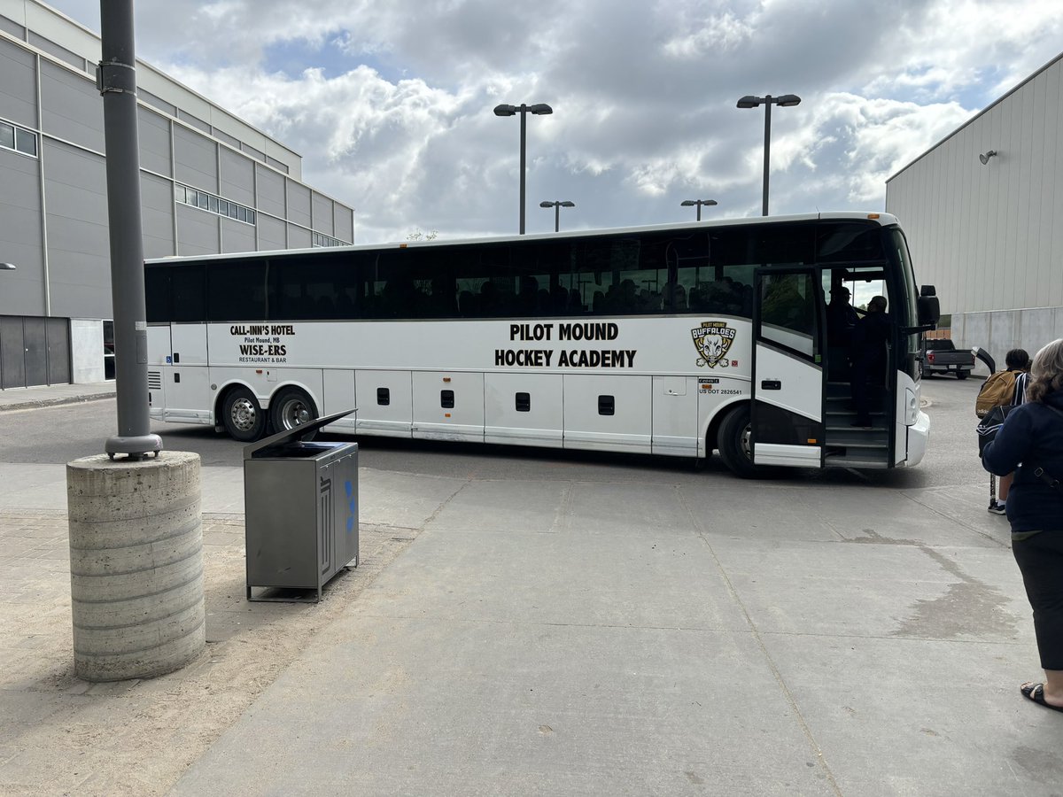 Pilot Mound Buffalos are here!!!  Always a great event when they are in it. #SubaruHockeyClassic.