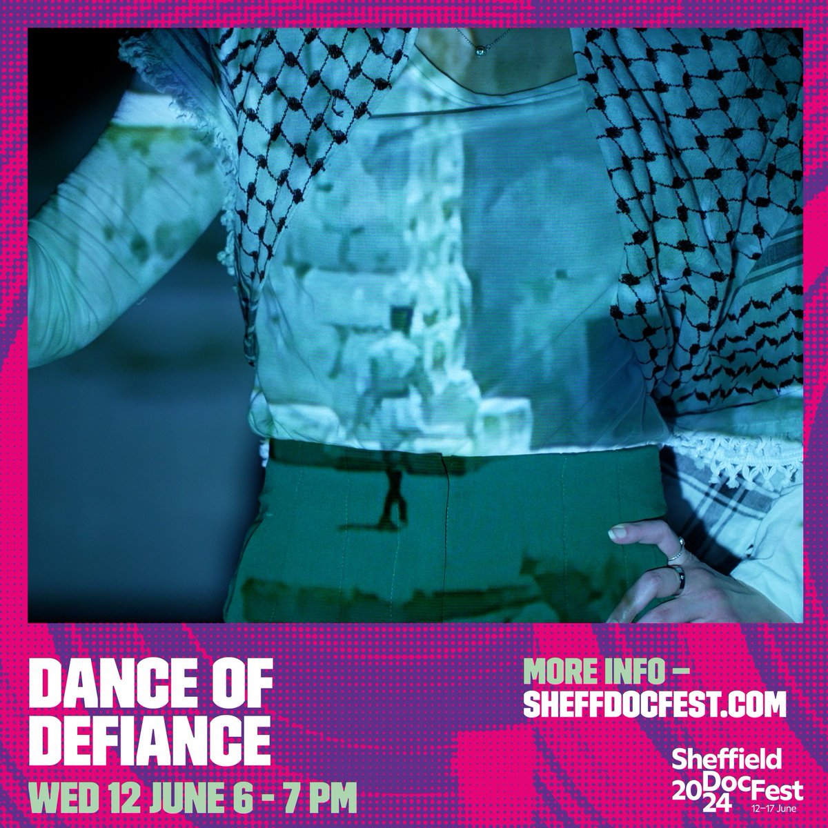 Inspired by the short film Dancing Palestine, this immersive dance workshop will delve into the rich cultural heritage of Palestinian dabke. This free workshop is open to all audiences aged 18+, pre-registration is required. Register now at: sheffdocfest.com/composition/da…