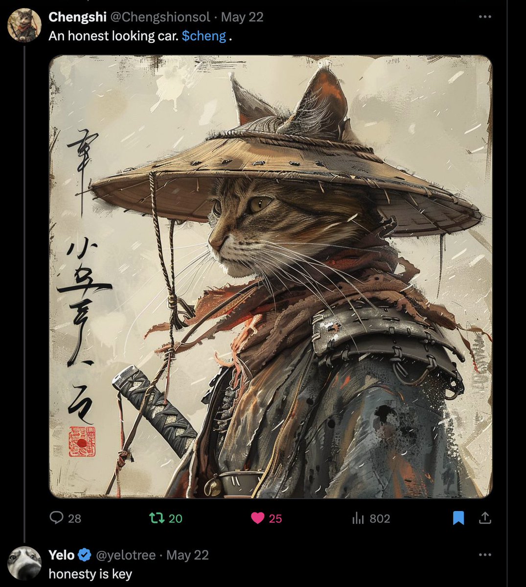 DPeso99's tweet photo. Ansem common man, I know you have seen $CHENG, I know that you know that its the most honest coin on $SOL. Some big guys are watching, they may already be in :), the real question is, will you make another great investment and purchase $CHENG at its current price?

CA:BEsnQvkfeaQ3G8qbeN5FmUnsQUqXzXW5i83Hv3syoTTc