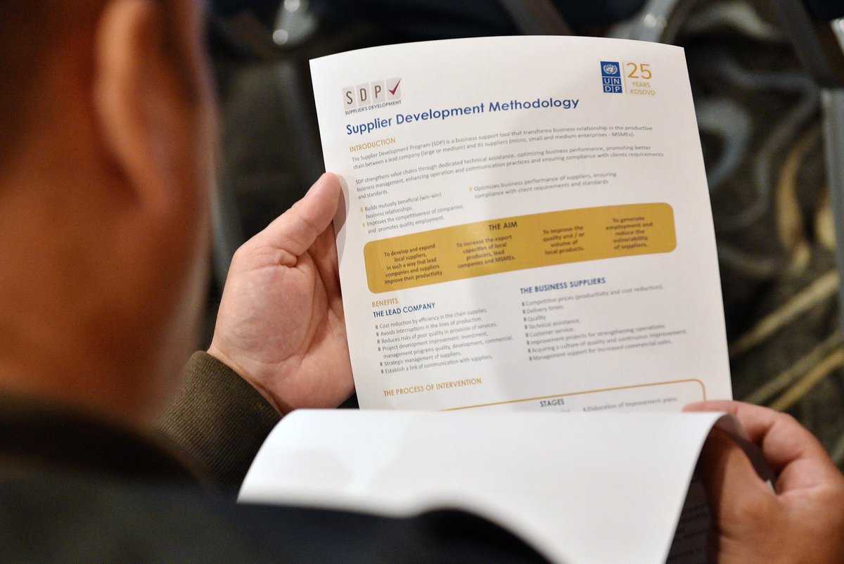 UNDP_Kosovo's tweet photo. Thrilled to launch UNDP's Economic Resilience Programme! This initiative supports #MSMEs, farmers &amp; producers, to grow &amp; become competitive in the market economy. Over 40,000 companies have benefited worldwide. Now it’s #Kosovo’s turn!

#UNDPKosovo25Years #ERD #InMotion #GYB #SD https://t.co/VTGcbQnpGT