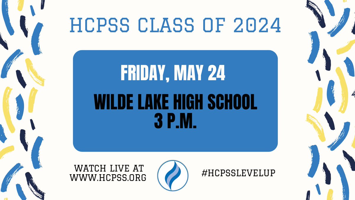 HCPSS (@hcpss) on Twitter photo The excitement continues today with the <a href="/hcpss_wlhs/">Wilde Lake HS</a> graduation at 3pm! Watch online at hcpss.org. #HCPSSLevelUp #CelebrateHCPSS The excitement continues today with the <a href="/hcpss_wlhs/">Wilde Lake HS</a> graduation at 3pm! Watch online at hcpss.org. #HCPSSLevelUp #CelebrateHCPSS