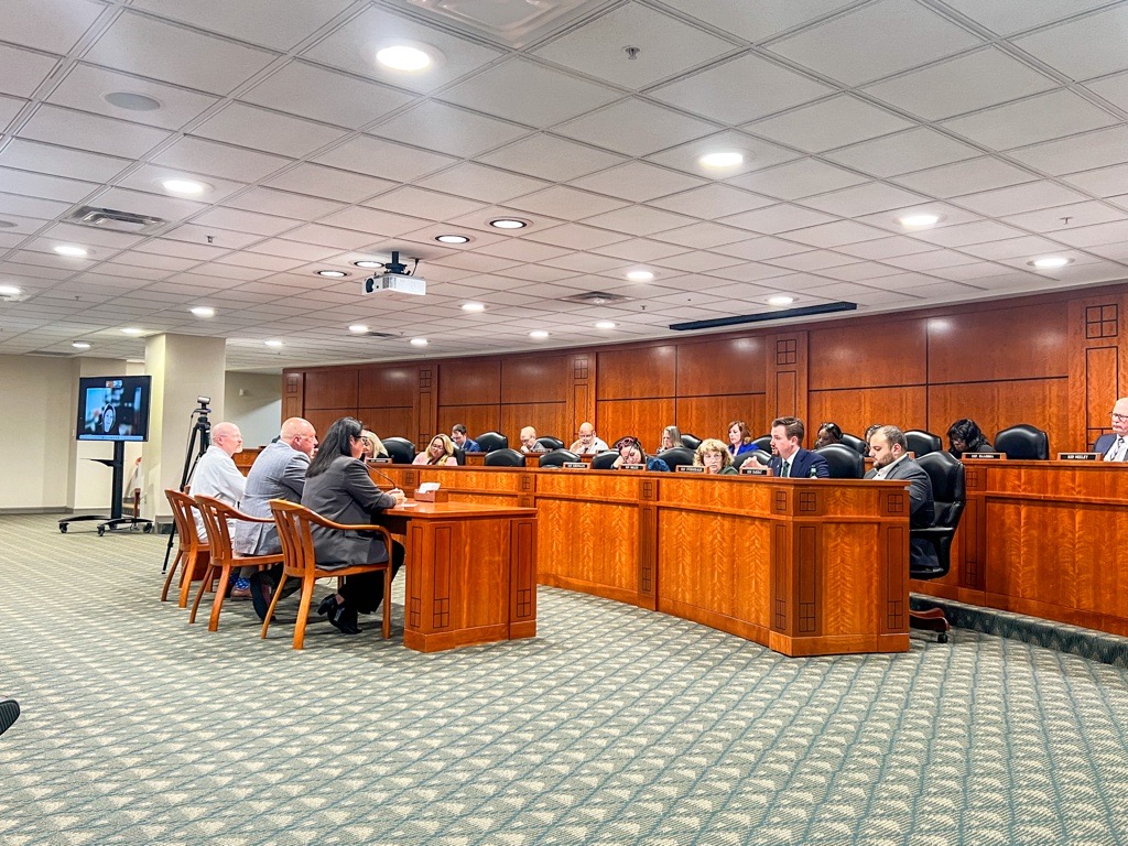 MiHIN's tweet photo. Earlier this week, Marty Woodruff, Kimberly Bachelder, Isabell Pacheco, and Kevin J. Bohnsack, MD, testified before the House Health Policy Committee in support of the creation of an #HDU in Michigan. #mileg https://t.co/tt1uQJBbi8