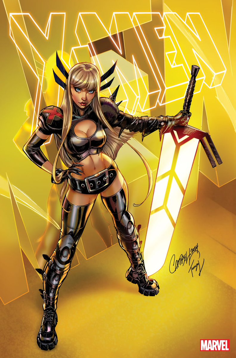 💛🗡️ My 2nd in a series of variant covers to this @Marvel ’s upcoming X-MEN series featuring the ladies of #XMEN, this time with a personal favorite #MAGIK! X-Men #2 in both a regular and virgin cover will be in shops this August! Colors by @TanyaLehoux ! #xmen97