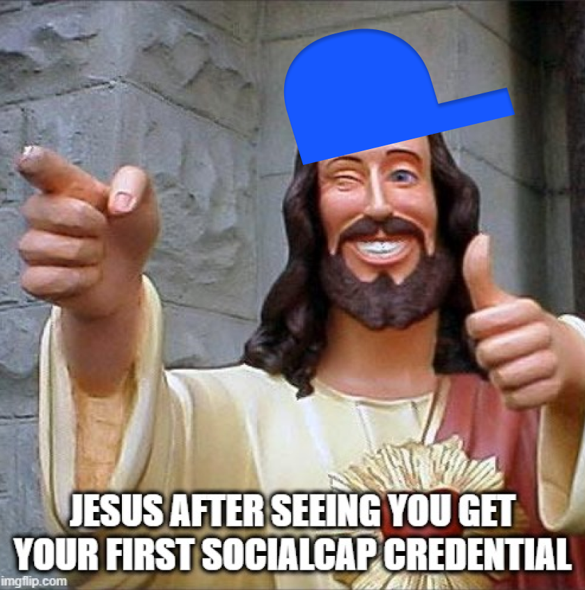 socialcap_'s tweet photo. Happy #meme friday! 🎭

Let's say goodbye to the week with a little humor🤣

Jesus already has his own cap, have you put yours on yet?🧢

#MemeRevolution #MemeLife https://t.co/BIoy3RSWbw