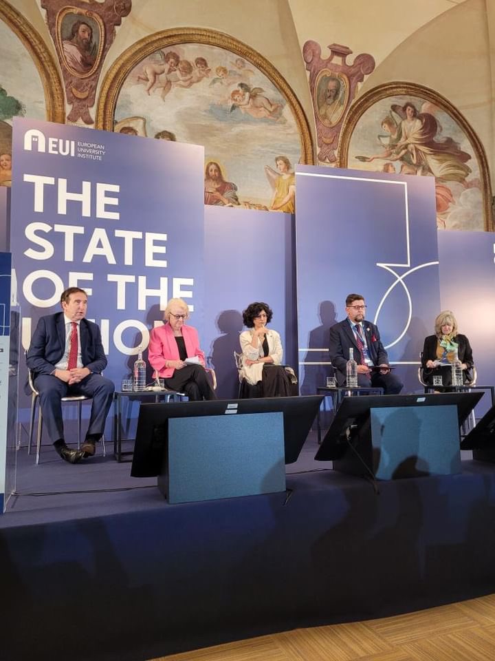 Dzień na #SOU2024 rozpocząłem dziś panelem o prawach człowieka, wojnie i podwójnych standardach. Rozmawialiśmy m. in. o sytuacji w Gazie i Ukrainie oraz stosunku Europy do tych kwestii.